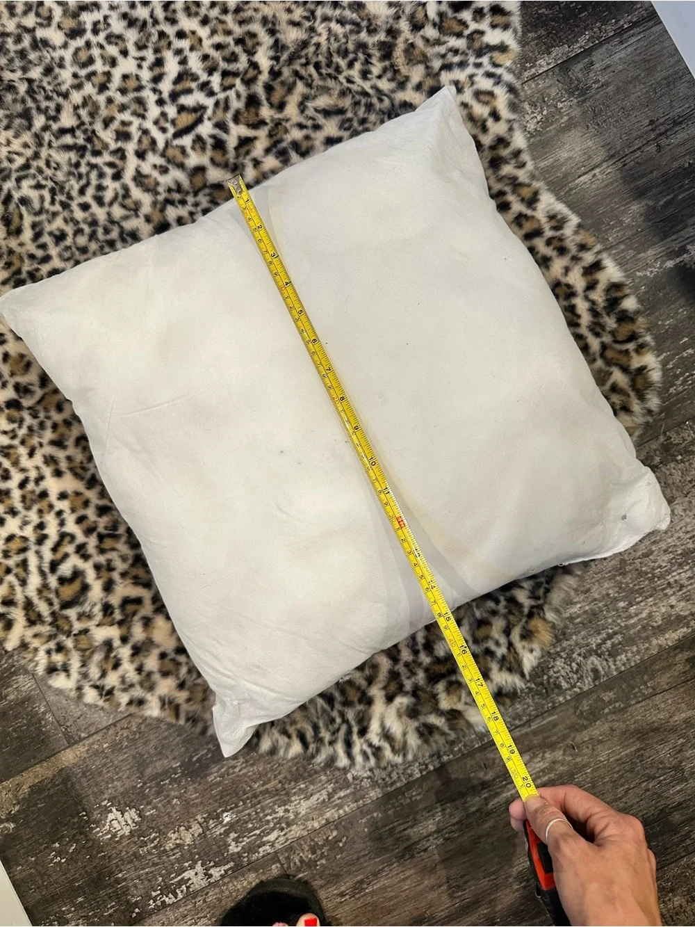 White Throw Pillow Inserts - set of 2 Plush Square